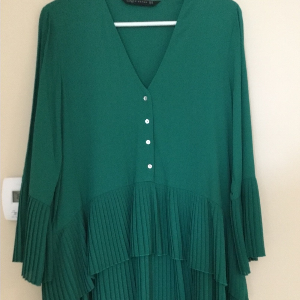 Zara teal dress